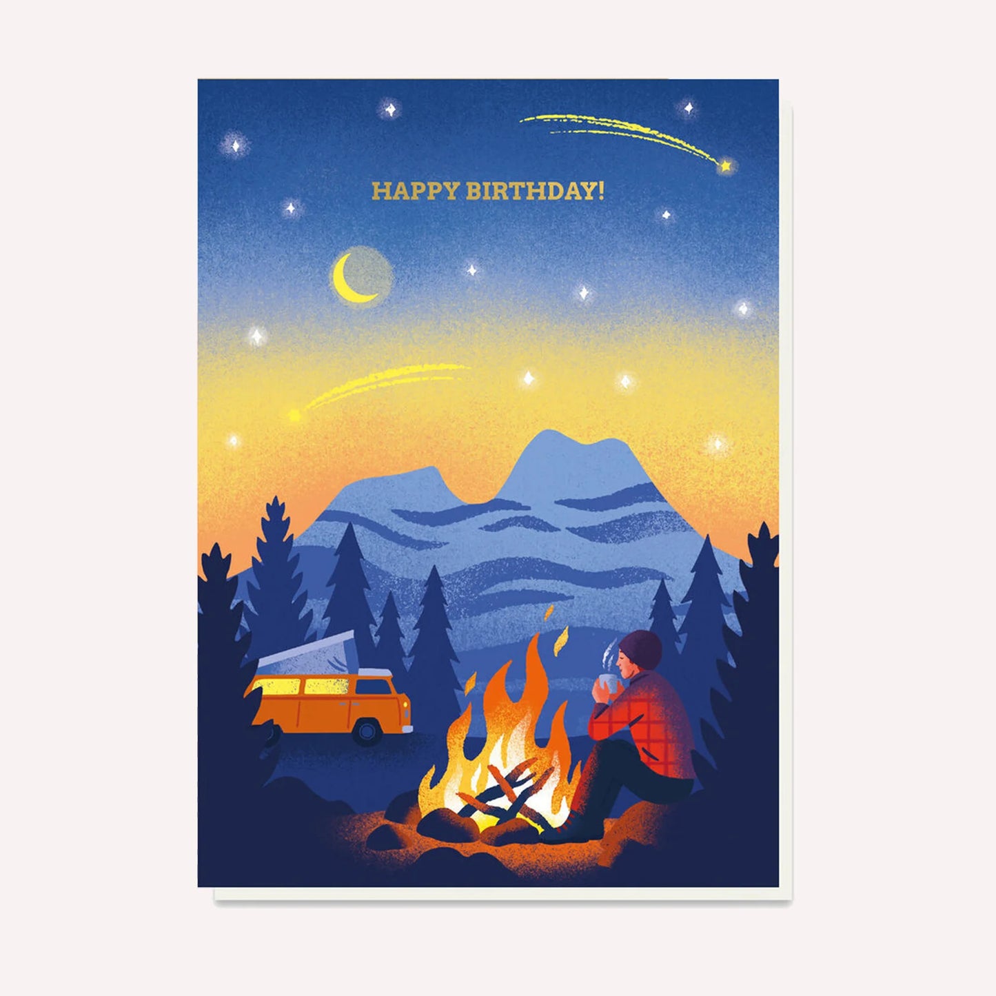 Under the stars - birthday card