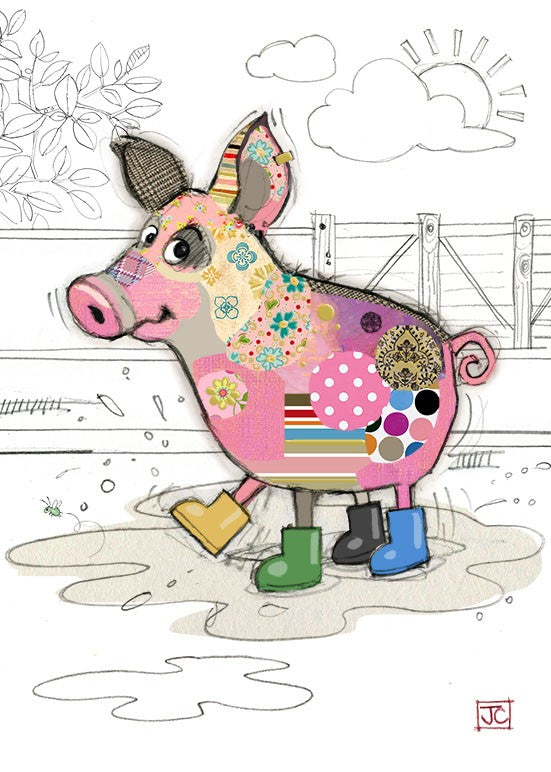 Pablo Pig - Blank Greetings card