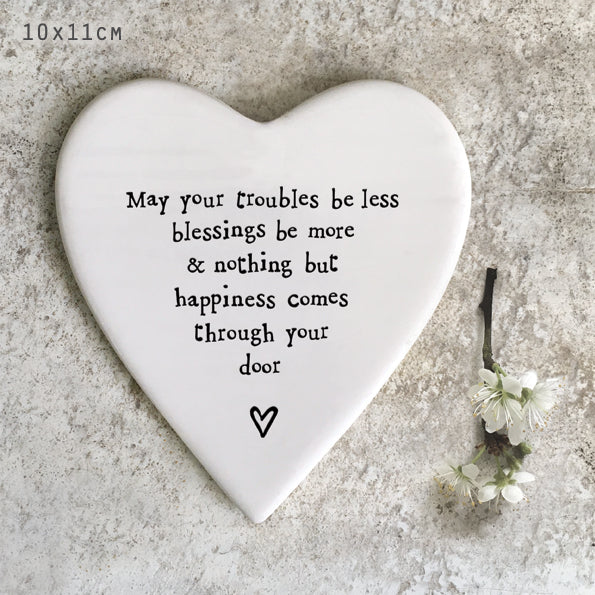 Heart Coaster - May your troubles be less