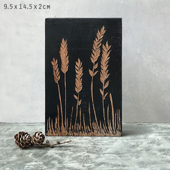 Wood Block - Wheat Ears