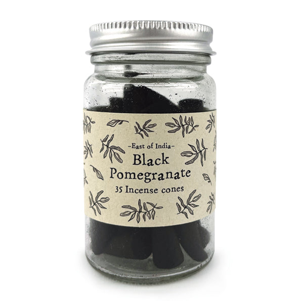 Jar of Incense Cones - Black Pomergrate