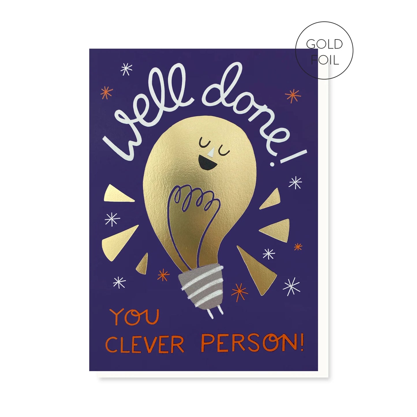 Well Done, you clever person - greetings card