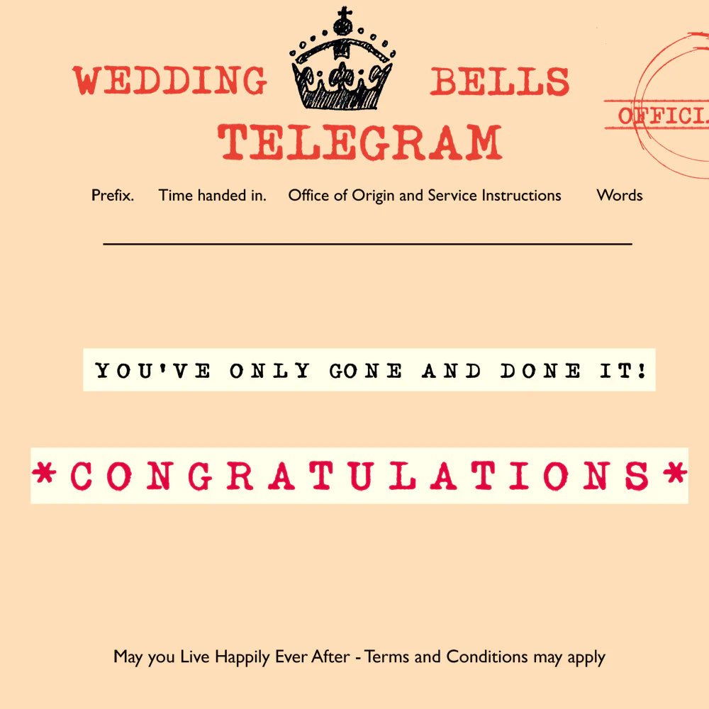 Wedding congratulations - greetings card