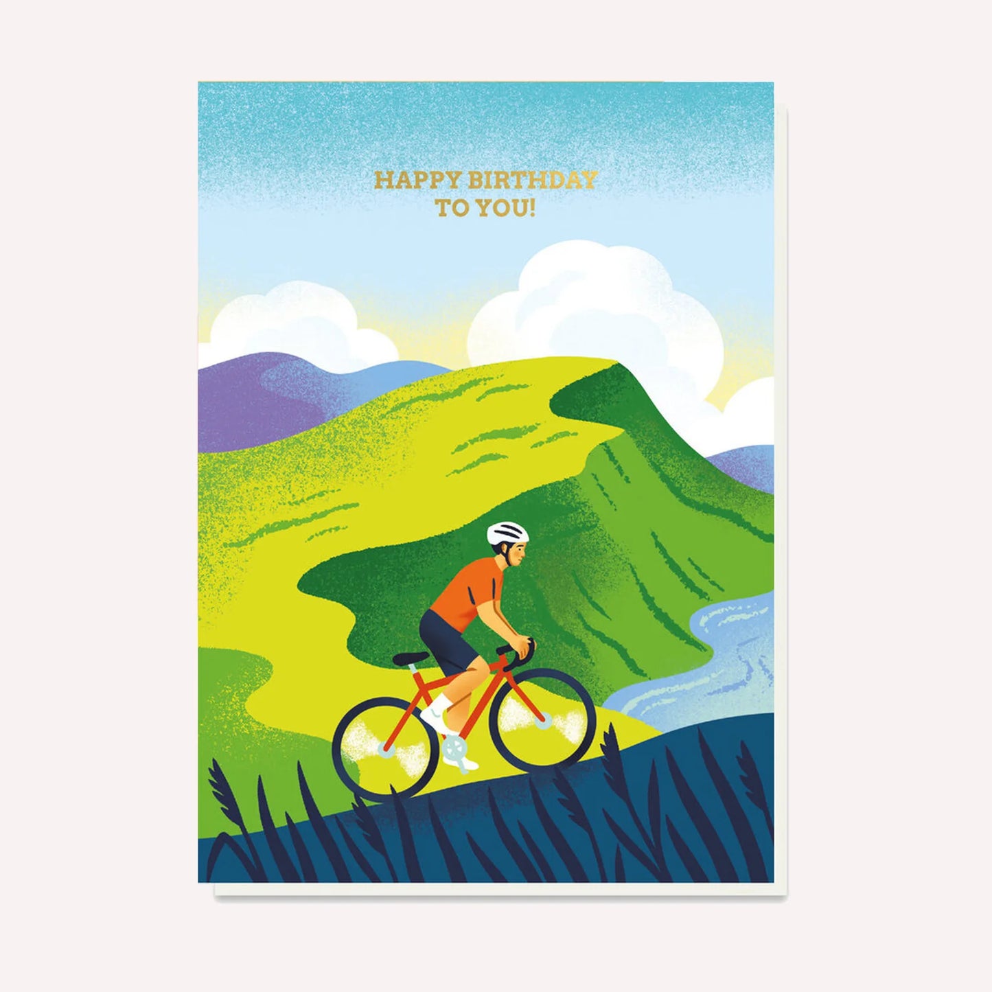 The Cyclist - birthday card