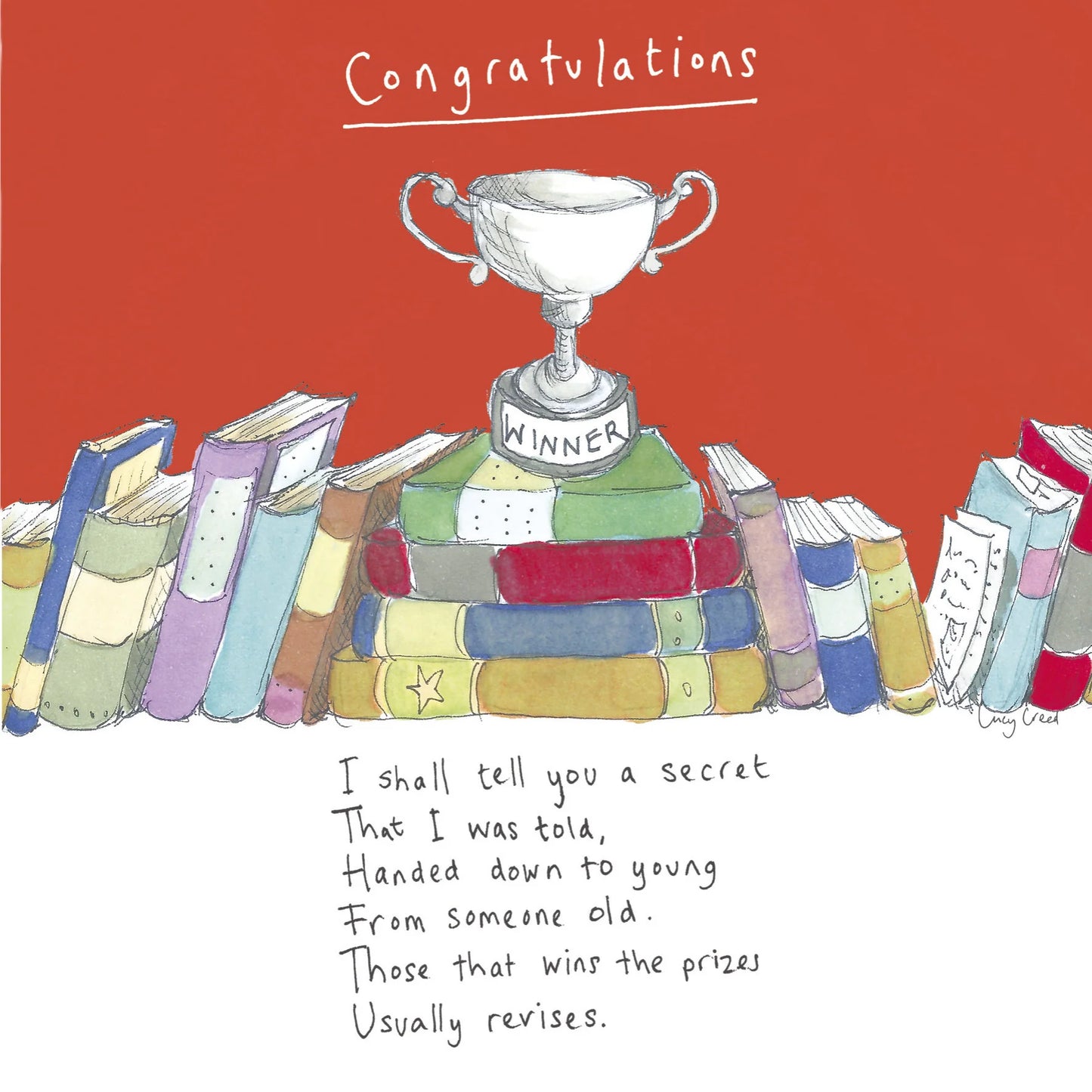 Congratulations passing exams - greetings card