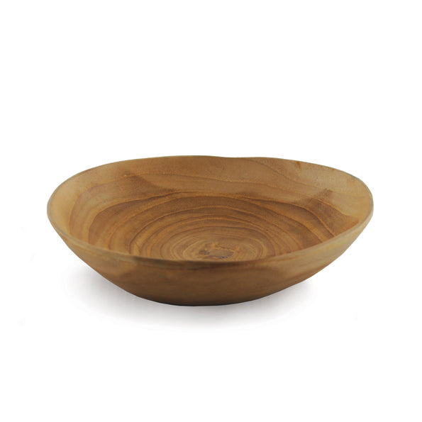 Teak wood bowl - natural