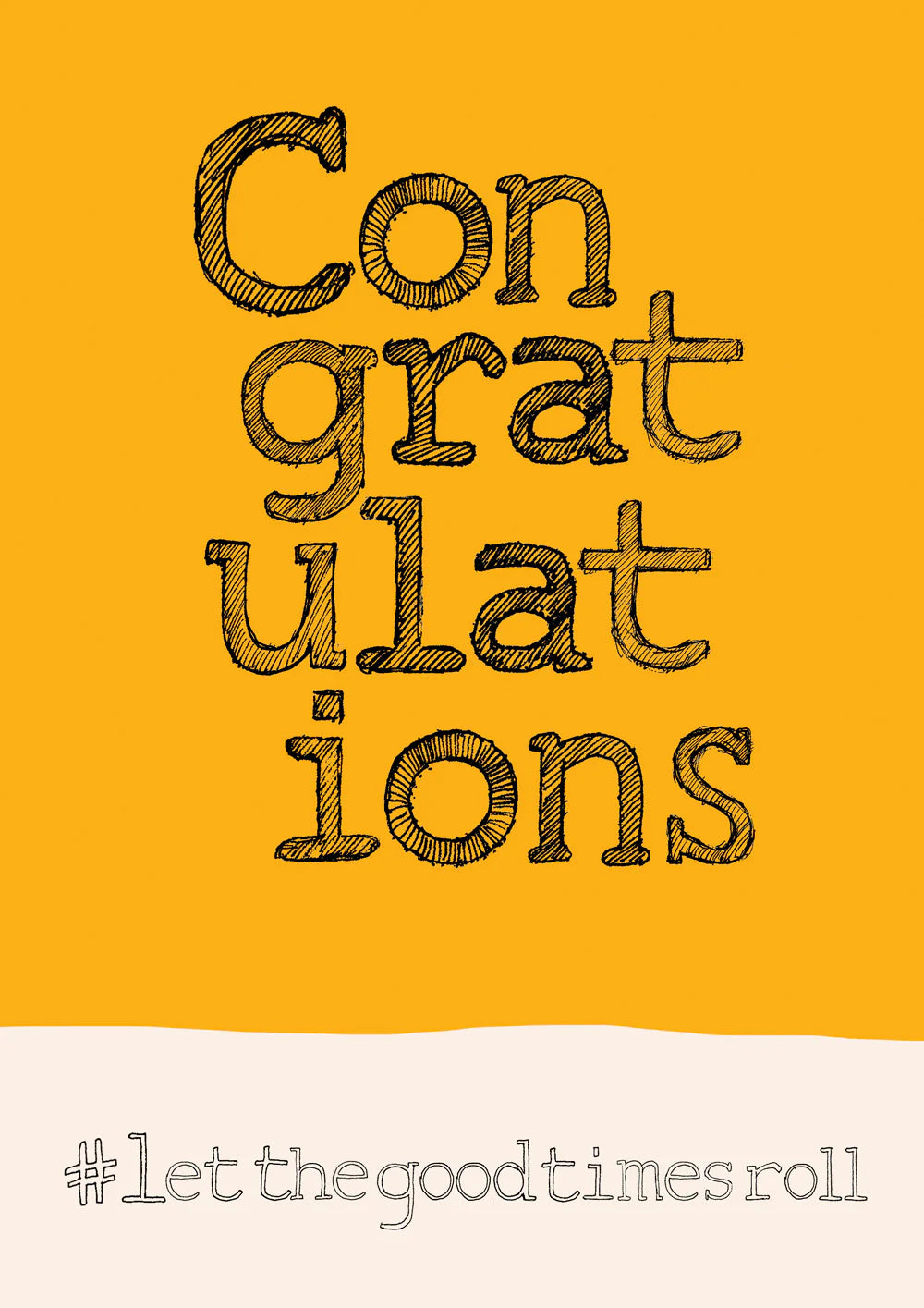 Congratulations - greetings card