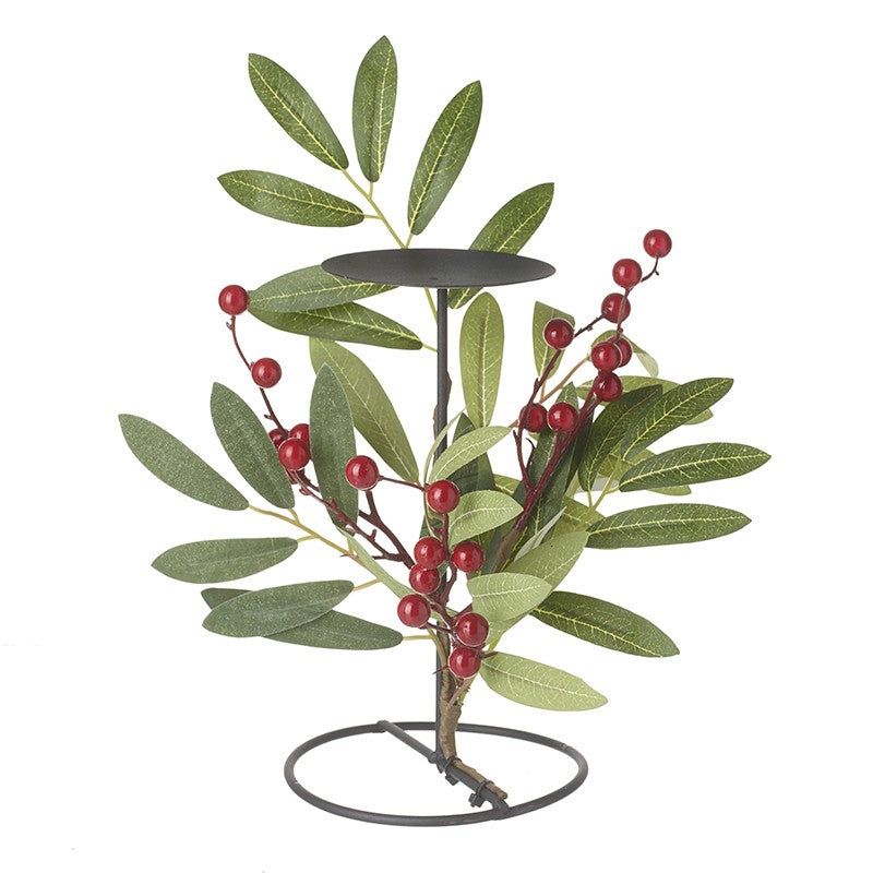 Red Berry & Green Leaf Centre Piece