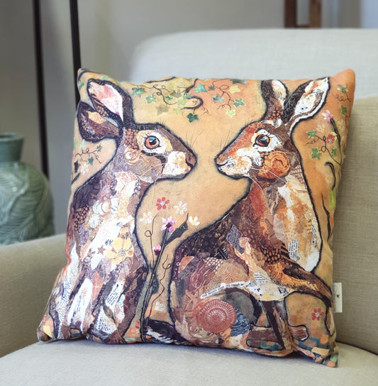 Hare's Looking at You - Cushion