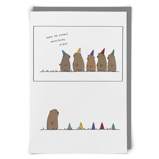 Everybody Hide! - Funny Card