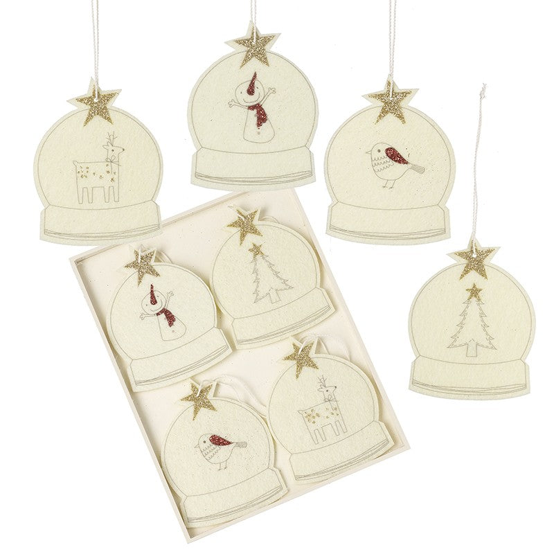 Felt Hanging Globes Hanging Decorations - Set of 8