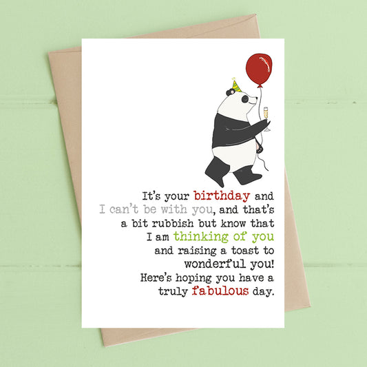 Can’t be with you - Greetings Card