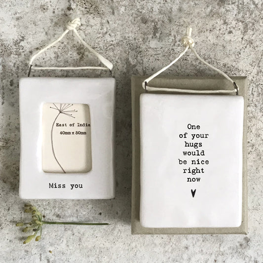 Mini Hanging Frame - Miss You