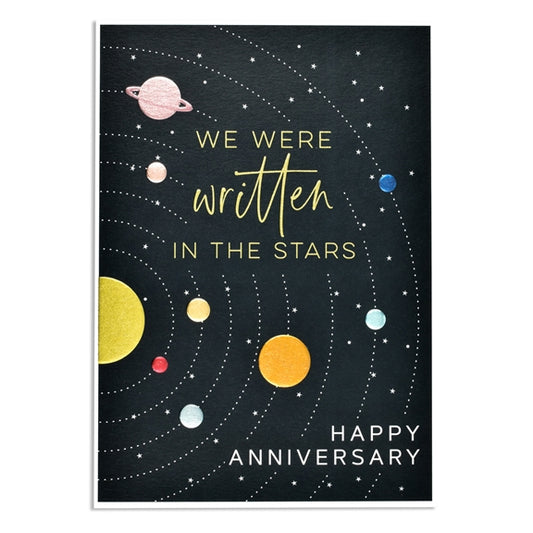 We were written in the stars - Happy Anniversary - Card